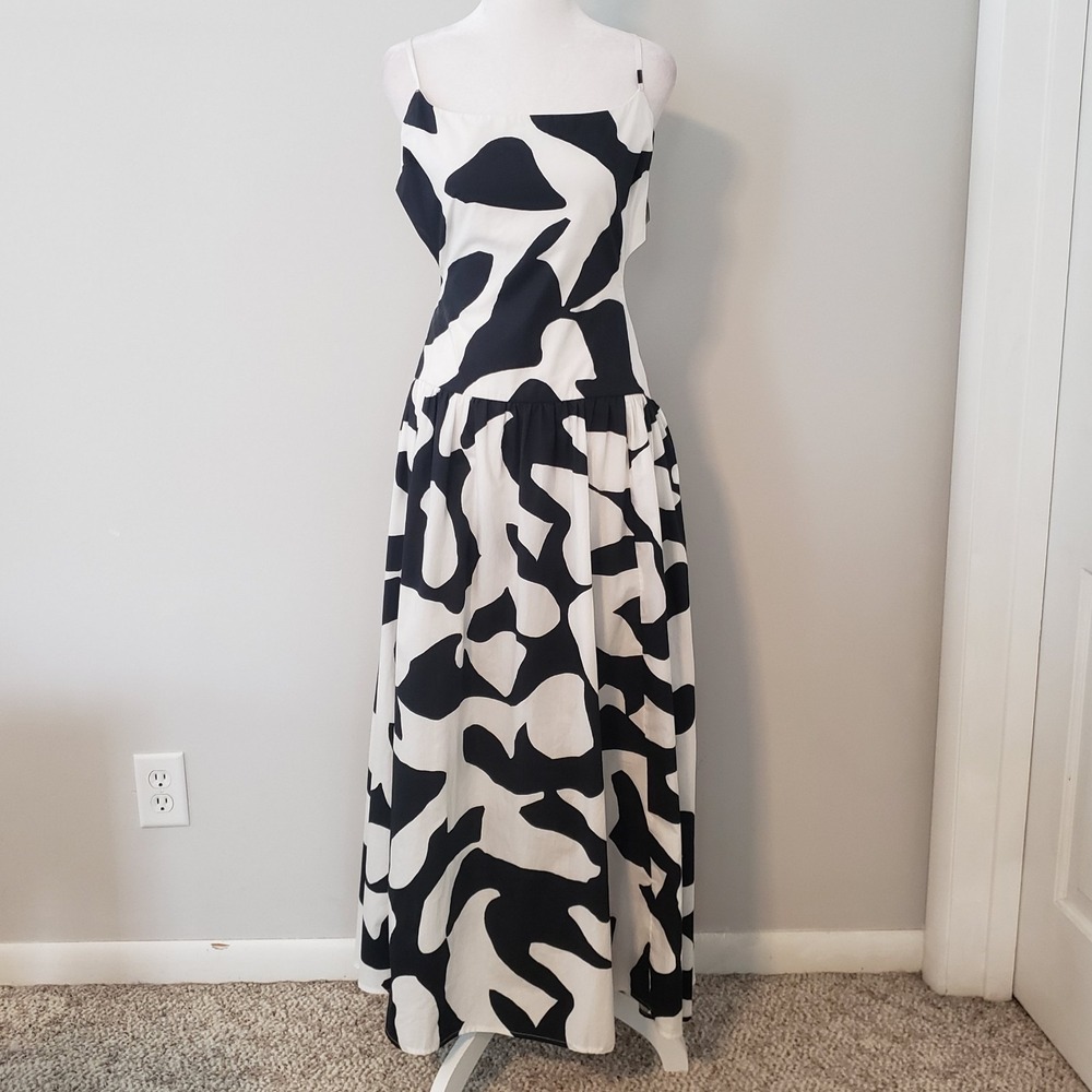 Abercrombie & Fitch Womens Maxi Statement‎ Dress LG PET Euro Summer Coastal Chic